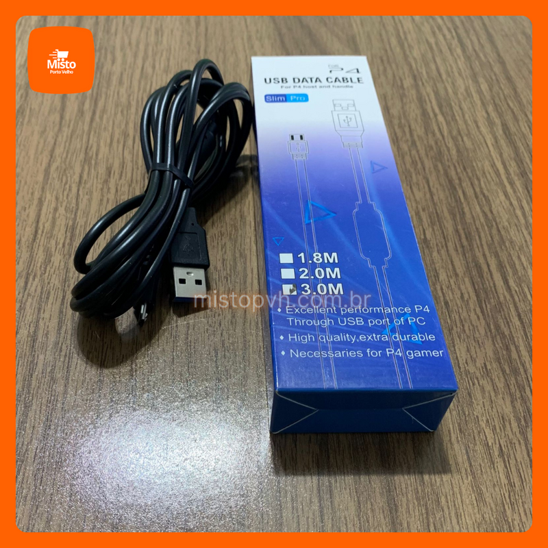 Cabo Para Controle Playstation PS4 3m